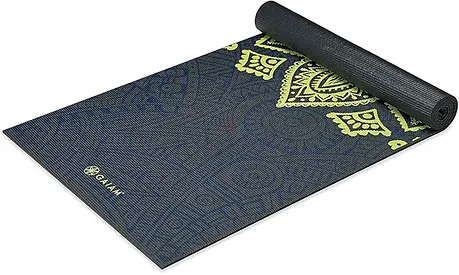 Gaiam Yoga Mat - Premium 6mm Print Extra Thick Non Slip Exercise & Fitness Mat for All Types of Yoga