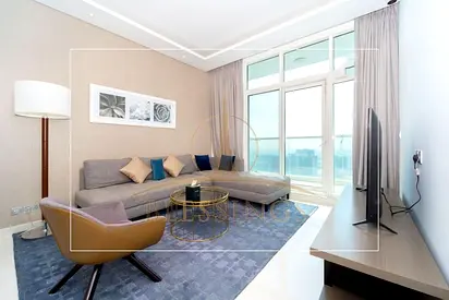شقة مفروشة بغرفتي نوم | داماك ميزون برايف تاور A | إطلالة على القناة وبرج خليفة