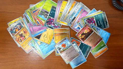 Assorted Pokémon Trading Cards Lot - Various Holo & Common Cards