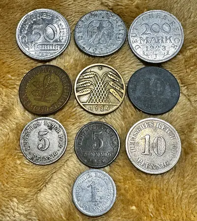 1900-1950 German Reich Coin Collection (old antique coins)