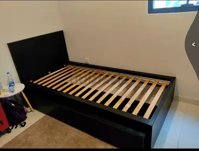 Ikea single size bed with mattress