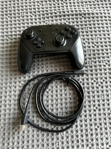 Nintendo Switch Pro Controller with USB-C Charging Cable - Good Condition