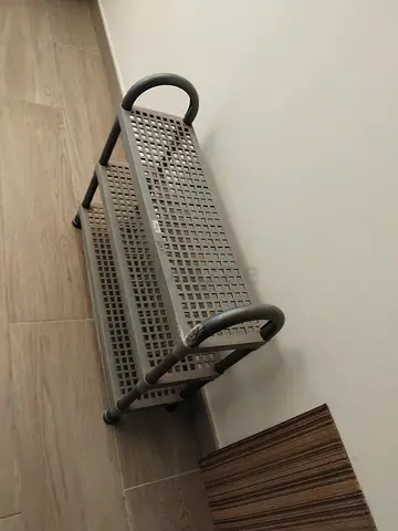 Shoe Rack Practical 3-Tier Grey Plastic