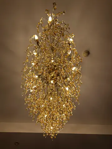 Extra Large 180cm Gold Crystal Branch Chandelier – Luxury Statement Light