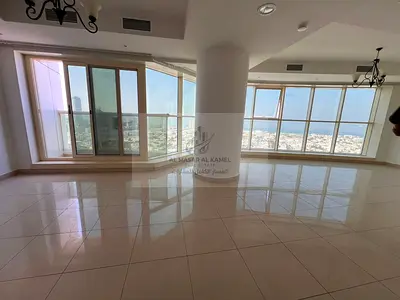 Spacious 3-Bedroom Apartment for Annual Rent with Gulf Sea View, Maid’s Room, Laundry Room, Balcony