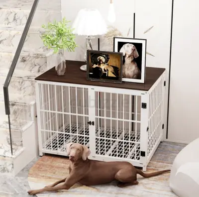 BingoPaw Heavy Duty Dog Crate Furniture for Large and Medium Dogs,