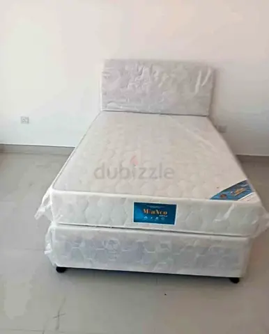 New Single Bed with Mattress and Headboard