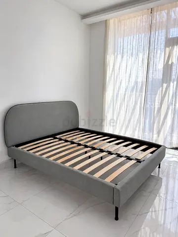 IKEA Upholstered Bed Frame Grey 160x200cm Queen Size