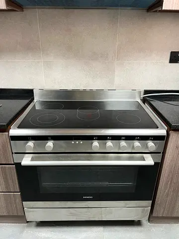 Siemens 90 cm Freestanding Ceramic Cooker with Schott Glass, German Engineering, HK9K9V850M