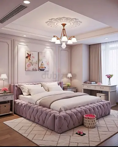 Tufted Velvet Upholstered Bed Frame
