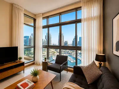 Spacious high floor amazing views of marina casa
