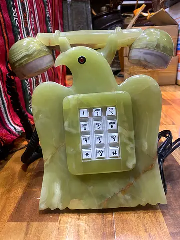 Onyx Telephone -30cm height (Decorative Collectible)
