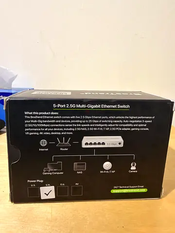 5-Port 2.5G Multi-Gigabit Ethernet Switch - Sealed Box