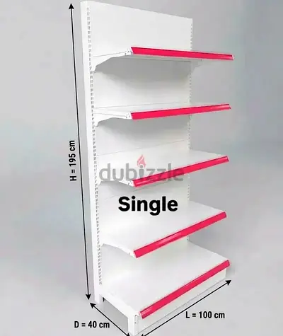 Upgrade your retail space with Supermarket Racking - Base Shelf 40cm + 35cm 4 Shelf Total 5 Shelf