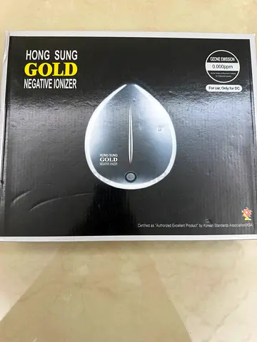 Hong Sung Gold Negative Ionizer - Small Air Purifier. For Car attachment