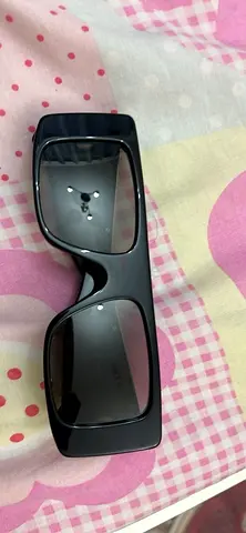 Gucci rectangular acetate sunglasses, black