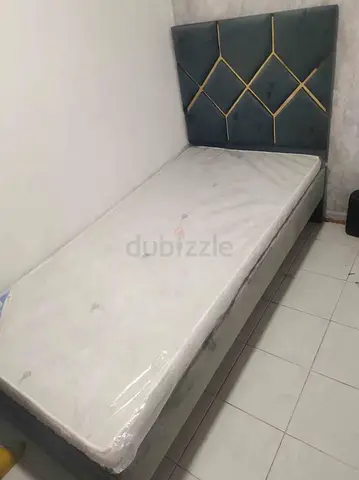 Single Bed with Headboard and Mattress - Good Condition