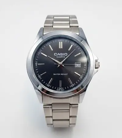 Casio Quartz Stainless Steel Men's Watch with Date