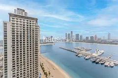 Palm and Marina View | High Floor | Private Beach