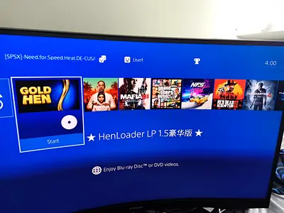 Ps4 500 gb with games , box for sale !