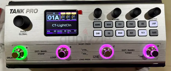 New/Unused M-VAVE TANK-PRO Multi Effects Guitar Pedal, Multi Effects Processor