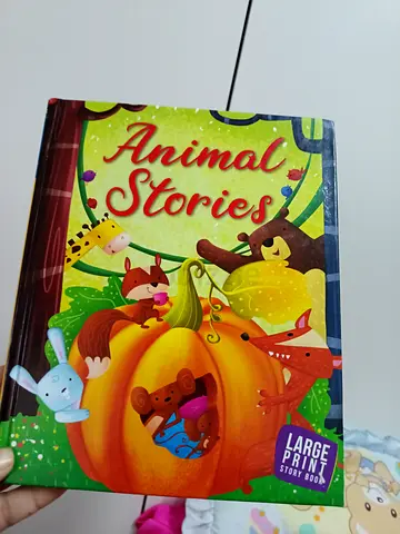 Animal Stories — Large Print Children's Picture Book