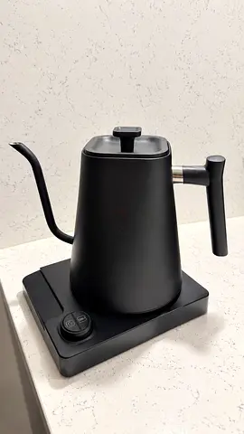 Electric Gooseneck Kettle with Temperature Base - Black