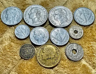 1918-1949 France Coin Collection (old antique coins)