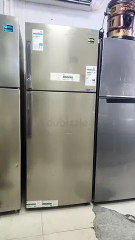 Second-hand stainless steel refrigerator / freezer - good working condition