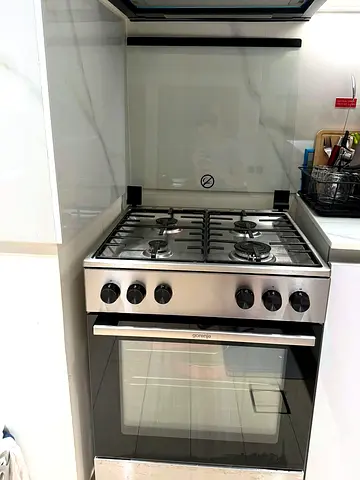Gorenje 60cm Gas Cooker with Gas Oven – 4 Burners – 19 months old 700 AED