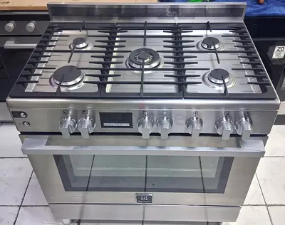 Electrolux Brand Latest New Model Digital Display timer Full Gas 5 Burner Oven  Fan 6 baking grills