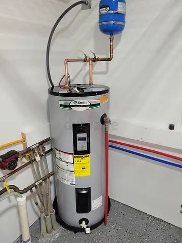 Water heater installation work in Dubai