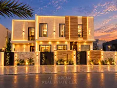 A prime opportunity in Al Zahia | Corner | With a pool, 5 bedrooms | 5,000 sq ft, two floors and a r