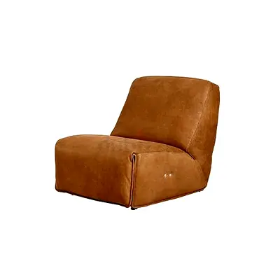MARINA HOME Halo Motion accent sleeper Recliner Chair with motorised footrest leather H95 L110 W85cm