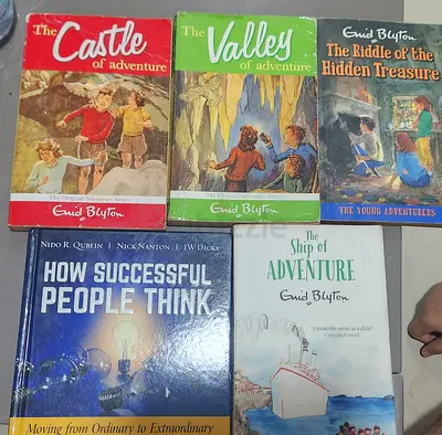 Collection of Enid Blyton Adventure Books + 'How Successful People Think'