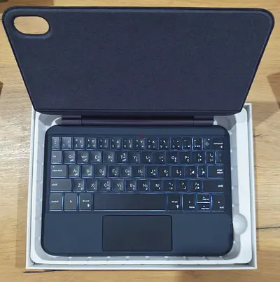 Magnetic iPad mini 6th Generation/iPad mini A17 Pro Keyboard Case with Backlight Touchpad Floating C