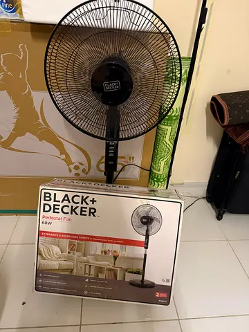 Black+Decker 60W Pedestal Fan - Good Working Condition