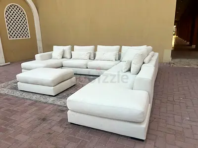 Marina Home U Shape Sofa with footstool