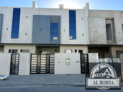 Villa for rent in Al Yasmin, 5 bedrooms, majlis, living room, ground floor, first floor and roof, with kitchen and maid's room