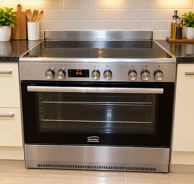 Simfer 5 Burners Full Electric Digital Cooking Range Latest Version 90cm