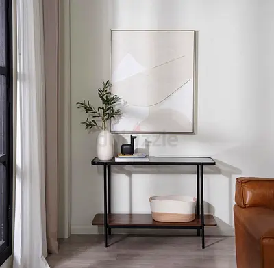 Console table - black and brown