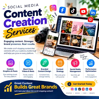 Social Media Content Creation Services