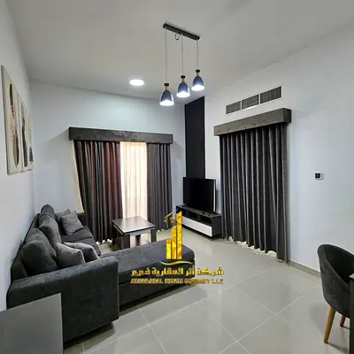 Luxury apartment, second occupancy, one bedroom, living room with open balcony. Ajman, Al Jurf 2. F