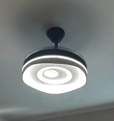 Modern LED Ceiling Fan with Integrated Light - New