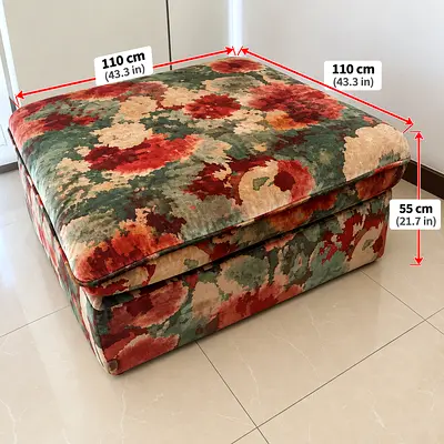 Large upholstered Ottoman