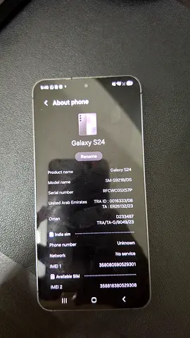 Samsung S24 128GB with case and original box