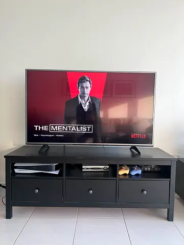 Black TV stand