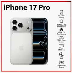 Apple iPhone 17 Pro - 256GB (Silver) - Excellent Condition - 100% Battery - New Spigen protector
