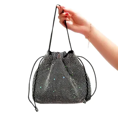 Woman shiny bag
