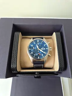 IWC Pilot Chronograph 41mm - Blue Dial (Automatic) - Box & papers included